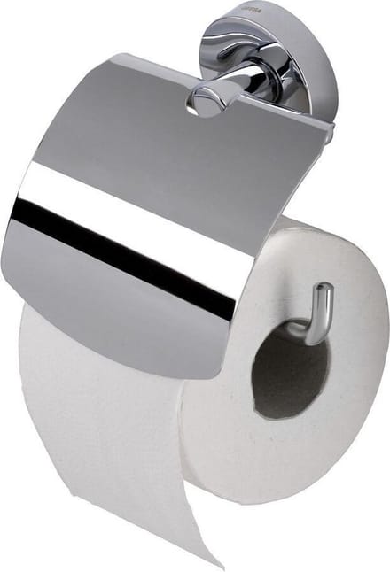 Geesa Luna Toiletrolhouder met klep - Chroom