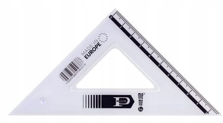 MemoBe 16 cm 45° Doorzichtige Winkelhaak - School & Kantoor