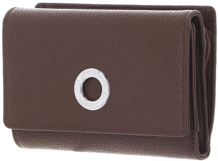 MANDARINA DUCK portemonnee Mellow Leather Wallet with Flap Milk Chocolate bruine