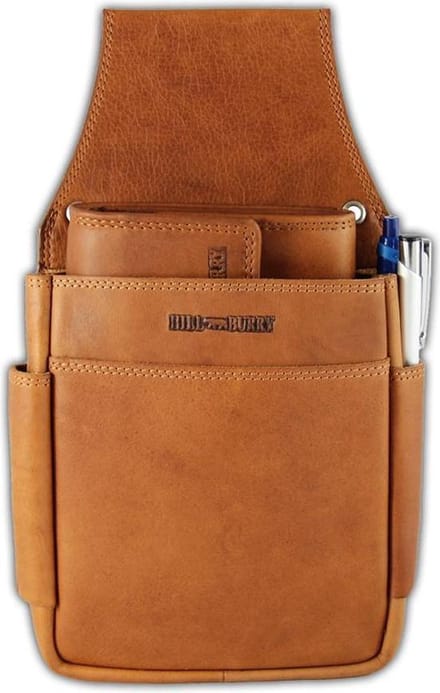HillBurry Leren Holster voor Horeca Portemonnee Bruin