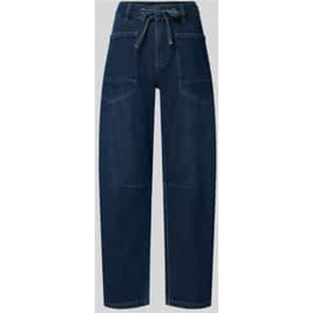 Barrel jeans van katoenmix