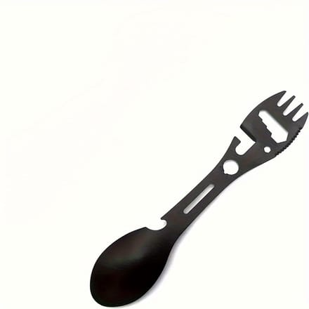 Livé® Multifunctionele Lepel – 10-in-1 RVS Outdoor Gereedschap