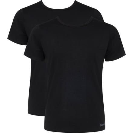 sloggi men GO ABC 2.0 O-Neck 2P Heren Ondershirt - Zwart - Maat S