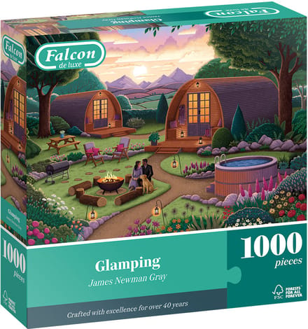 Falcon - Glamping - 1000 stukjes puzzel - Legpuzzel