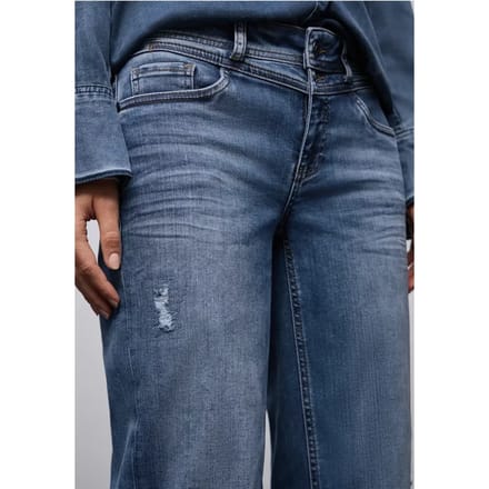 Jeans met verwoeste look
