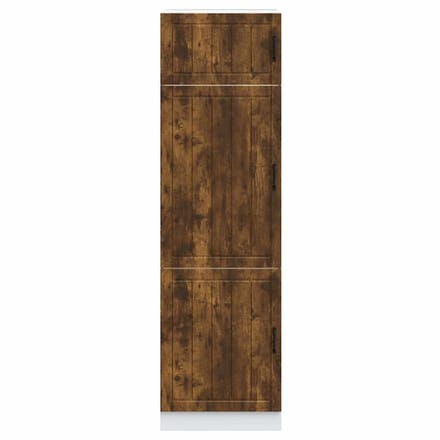 vidaXL - Keukenkast - Lucca - bewerkt - hout - gerookt - eikenkleurig