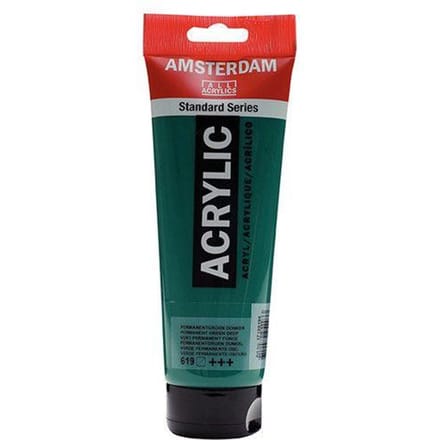 Acrylverf - 619 Permanentgroen Donker - Amsterdam - 250 ml