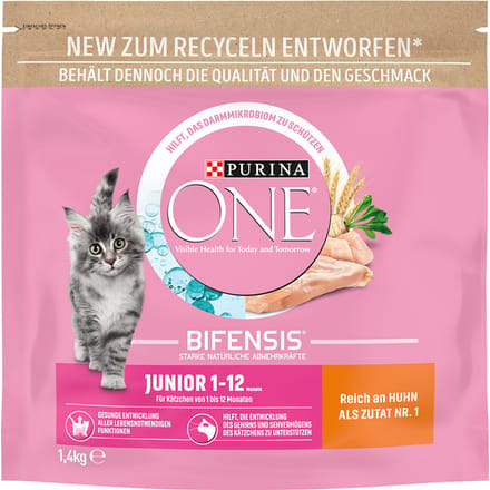 1,4kg Purina ONE Junior met kip droogvoer voor katten