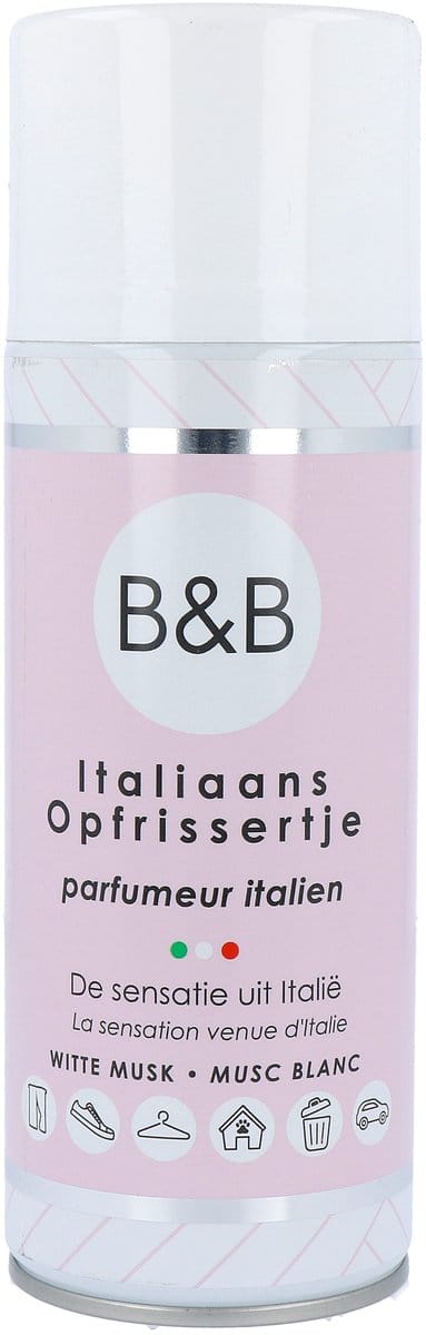 B&B Italiaanse Wasparfum Opfrissertje Witte Musk - 400 ml