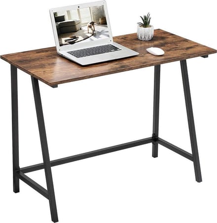 ACAZA Bureau - Bureautafel - Vintage Bruin - 100 x 50 x 75 cm (B x D x H) - Desk - Computertafel - Laptoptafel - Computerbureau