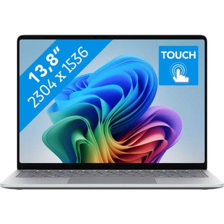 Microsoft Surface Laptop - 13.8 inch - Snapdragon® X2 Plus (10 Core) - 16 GB RAM - 512 GB SSD - Platinum - 8e Editie - Qwerty