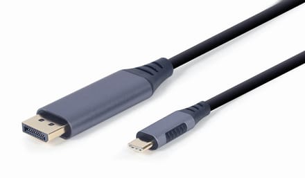 Gembird USB-C naar DisplayPort Adapterkabel - Space Grey - 1.8 Meter - Power Delivery Compatibel