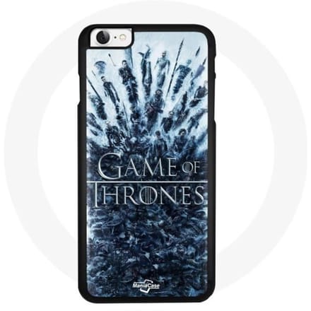 Coque pour Iphone SE Game of Thrones saison 8 Episode 1 Le Trône de Fer Personnages logo Gris