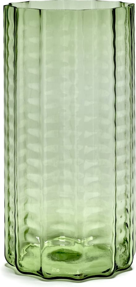 Serax - Ruben Deriemaeker Waves - Vaas - Transparant/Groen - 18 Ø - H 35cm - 2,88kg