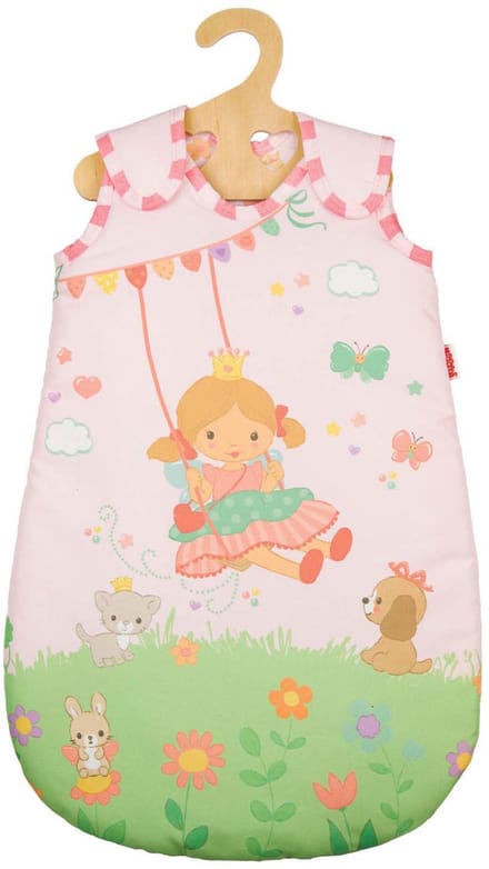 Heless poppenslaapzak prinses Emily 28-35 cm roze prinses bedtijd.