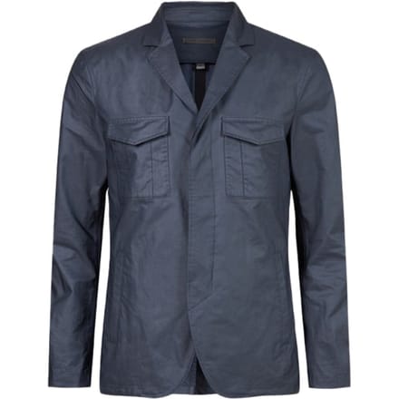 John Varvatos Slim Fit Concealed Placket Jacket With P Night Sky Größe: 54 | Leichte Jacken Outlet | Herren | Schwarz