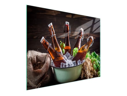 TMK ArtDeko - Snijplank Glas - 52x30 cm - Butelki design