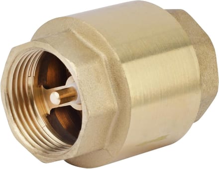 Terugslagklep Messing - Kogelkraan - Waterleiding Beschermen - Messing Constructie - 36 x 36 x 45 mm - Messing