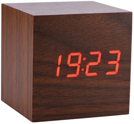 Dailygoody - Houten Digitale Wekker - LED-verlichting