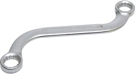 BGS S-vorm dubbele ringsleutel twaalfkant SW 12 x 13 mm - 30742