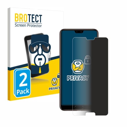 BROTECT - privacy screenprotector voor Huawei P20 - Folie Beschermfolie Blauwlichtfilter 2 Stuks