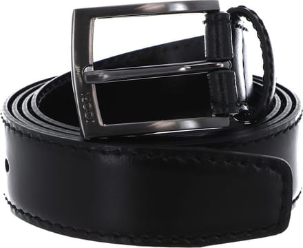 JOOP! Leren Riem Quilted Coll. Belt 3,5 CM W85 Black Zwart
