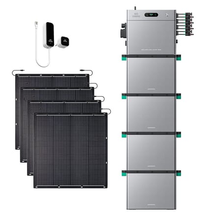 Zendure SolarFlow 2400 Pro - SolarFlow 2400 Pro & Slimme Meter P1 / 4*AB3000L (11.52 kWh) / 4*230W Flexible Solar Panel (920Wp)