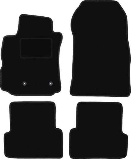 Zwarte veloursmatten voor: Renault Modus minivan (2004-2012)