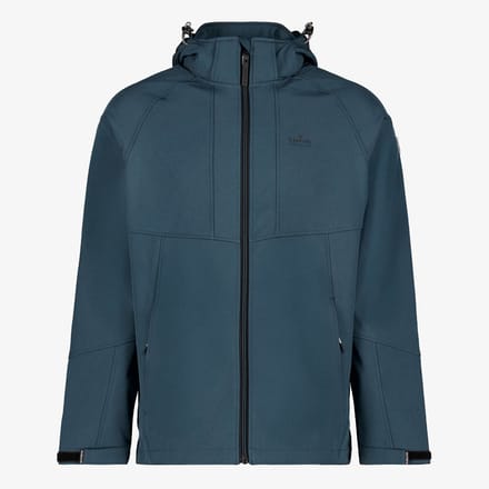Kjelvik softshell heren jas blauw - Maat S