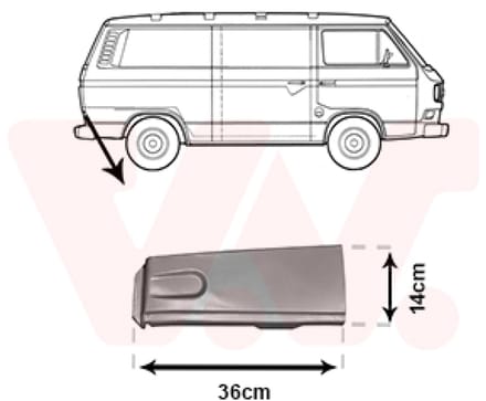 Van Wezel - ACHTER SCHERM VOOR VW TRANSPORTER T3 1979-1992 ARC786165VWAN