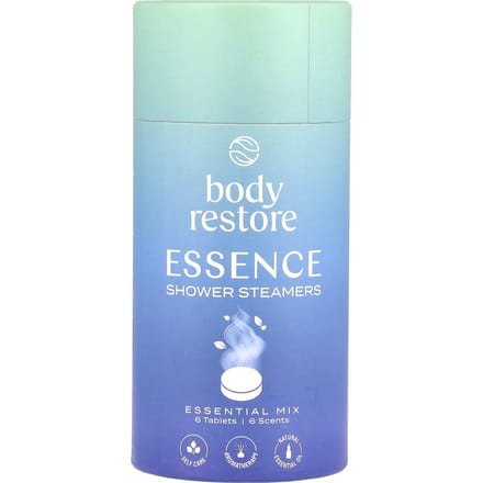 Shower Steamers Essence Mix 6-pack - Body Restore - Douche Tabletten met Etherische Oliën - Aromatherapie Douche - Wellness Cadeau