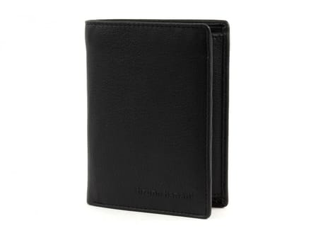 bruno banani Leren Portemonnee Sleutelhanger Gift Box Set Wallet High / Keychain Black Black Zwart