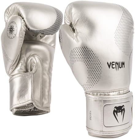 Venum Nexus Kickboks Handschoenen Zilver Zwart - 16 OZ