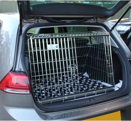 Schuine Honden Bench voor Auto (91,5 cm) - Inklapbaar Staal - Geschikt voor Hatchback