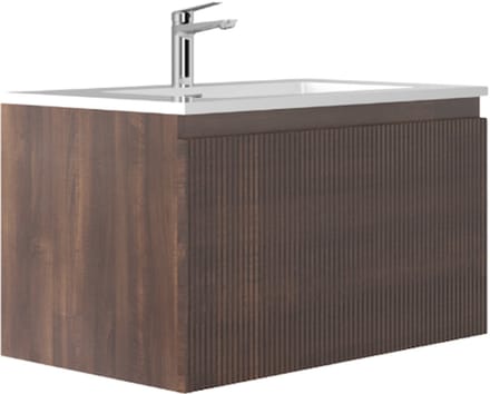LINEA UNO - Havi 80 - Walnoot - Badmeubel - - 301749
