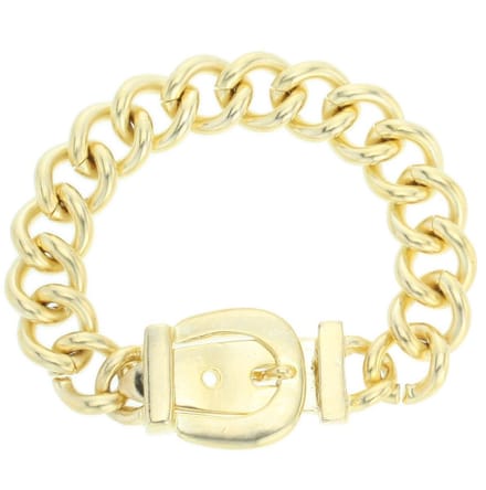 Behave - Armband dames - goudkleur - urban chic stijl - 18-18,5 cm