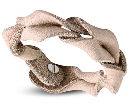 Amanto Armband Fermin - Leer - 15mm - 19cm