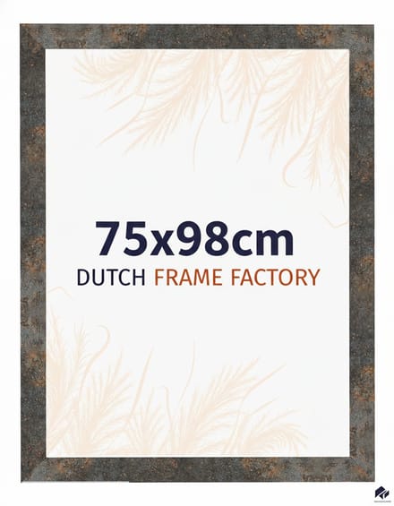 Fotolijst 75x98 cm - MDF - Geoxideerd Metaal - Benno