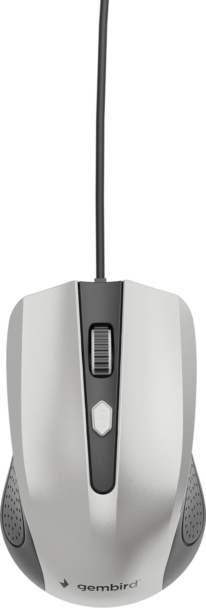 Gembird Wired optical mouse 4B-01 - Muis - Optisch - 4 knoppen - Zilver