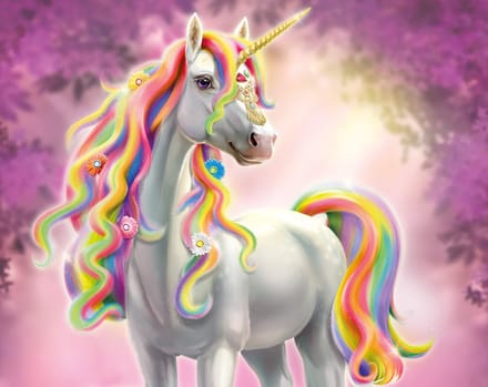 Walltastic - Fotobehang - Unicorn - Eenhoorn - (305 x 244cm) - 6 Panelen
