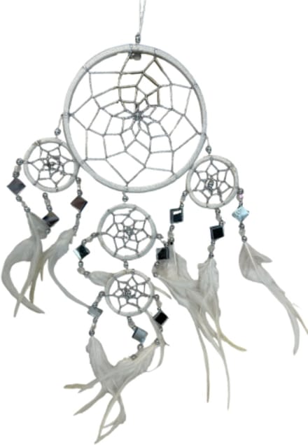 Dromenvanger - Spiegel -11cm - Wit