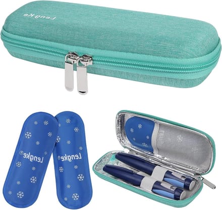 Draagbare Insulinepen Opbergdoos en Koeltas met 2 Koelpacks, Compact en Ideaal voor Reizen