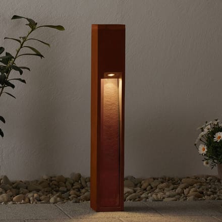 SLV Rusty Slot 80 roestbruin sokkellampje