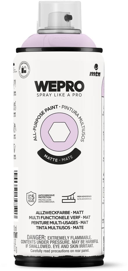Spuitbus Violet Dream Mat MTN WEPRO ALL-PURPOSE PAINT 400ML