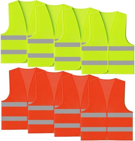 Solidchoice - Set van 8 Reflecterende Veiligheidsvesten voor Kinderen