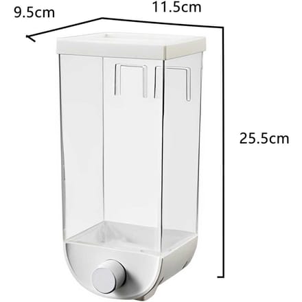 Rangement de cuisine, organiseur alimentaire mural, distributeur de céréales, snacks, céréales, conteneur de rangement en plastique, support pour la maison