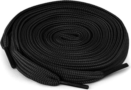 Jumada's Schoenveters zwart 120 cm - plat - veters 120cm- 8mm