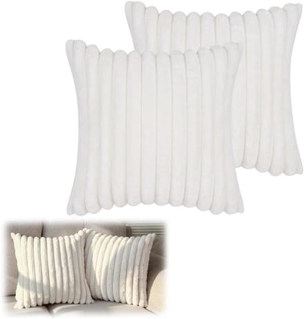 Pluche Kussenhoezen voor Sofa Rugleuning - Set van 2 - Comfortabele en Stijlvolle Decoratie