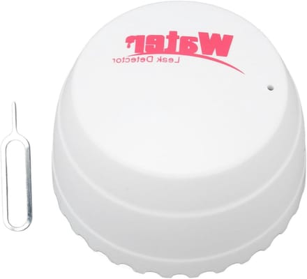 Waterlek Detector - Water Sensor - Waterschade Voorkomen - Hoge Gevoeligheid - 8.99 x 8.99 x 3.99 cm - Wit