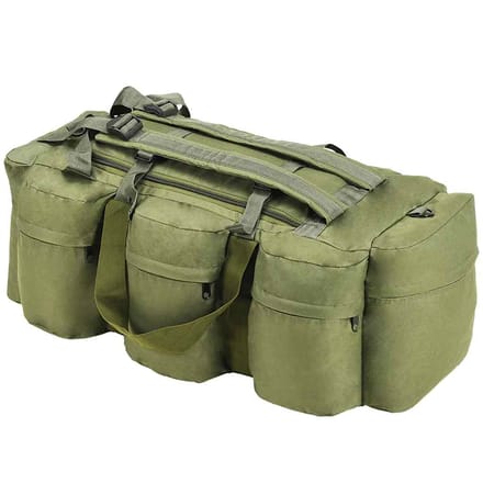 vidaXL - Plunjezak - 3-in-1 - legerstijl - 45 - L - olijfgroen